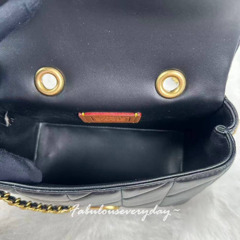 Coach Tabby Top Handle Bag With Quilting In Leather/Brass/Black CCC12 NWT - Picture 8 of 9